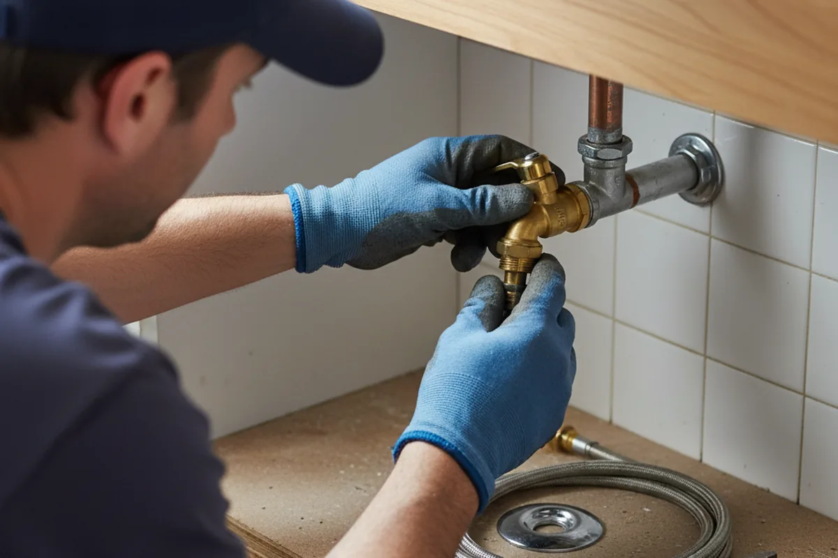 Shutoff valve and fitting work during Repiping in Sidney